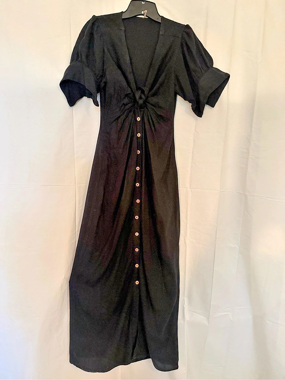 Free People On The Bright Side Maxi Black Dress